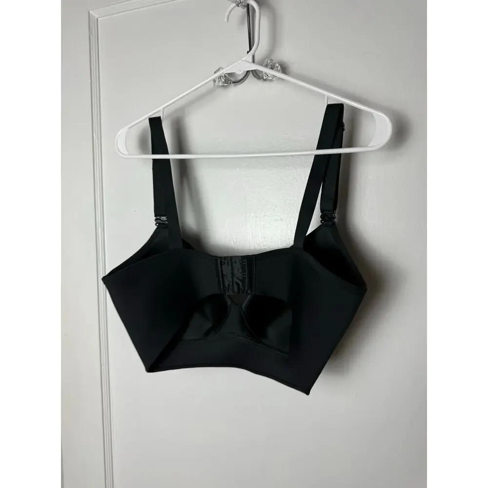 Warner’s Bra 38DD Black Wireless Full Coverage Padded Comfort Support Everyday